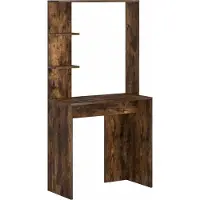 vidaXL Bureau Rook Eiken Bewerkt hout 78,5 x 37 x 154,5 cm