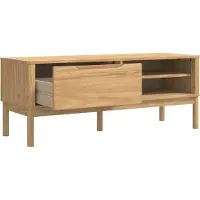 vidaXL Gangbank FLORO Wasbruin 115 x 40 x 45 cm Massief vurenhout