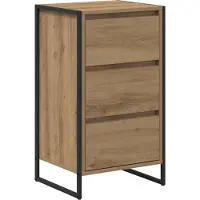vidaXL Dressoir Ambachtelijk Eiken 42 x 36 x 75,5 cm Bewerkt hout