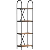 vidaXL Boekenplank 4-laags 40 x 30 x 146 cm Bewerkt hout Oudhout