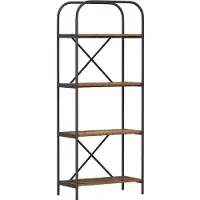 vidaXL Boekenplank 4-laags 60 x 30 x 146 cm Bewerkt hout Oudhout