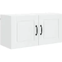 vidaXL Wandkast PORTO Wit 80 x 31 x 40 cm Bewerkt hout