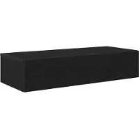 vidaXL Wandschap met lades 80x33x17 cm bewerkt hout zwart