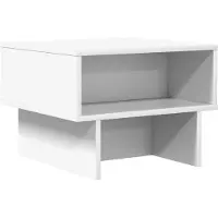 vidaXL Salontafel Wit 48 x 46 x 35 cm Bewerkt hout