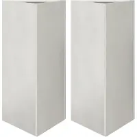 vidaXL Plantenbakken 2 st driehoek 40x34,5x75 cm roestvrij staal