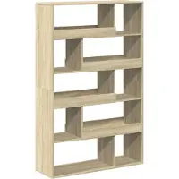 vidaXL Boekenkast 100x33x156,5 cm bewerkt hout sonoma eikenkleurig