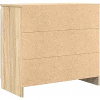 vidaXL Dressoir met lade 71x35x65 cm spaanplaat sonoma eikenkleurig