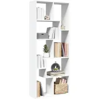 vidaXL Kamerscherm / boekenkast 67x25x161,5 cm bewerkt hout wit