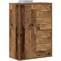 vidaXL Dressoir Oudhout 60 x 31 x 84 cm Bewerkt hout