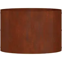 vidaXL Plantenring 5 st Roestig 30 x 30 x 20 cm weervast staal