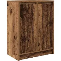 vidaXL Dressoir 57x34x76 cm bewerkt hout oud houtkleurig
