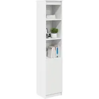 vidaXL Hoge kast 37,5x35x180 cm spaanplaat wit