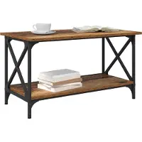 vidaXL Salontafel Oud hout 80 x 45 x 45.5 cm Bewerkt hout
