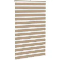 vidaXL Zebra Blind 150x200 cm stofbreedte 145,9 cm polyester zandbruin