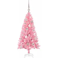 vidaXL Kerstboom Roze 120 cm PVC