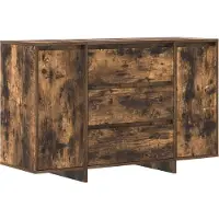 vidaXL Dressoir Rook Eiken 120 x 41 x 75 cm Bewerkt hout