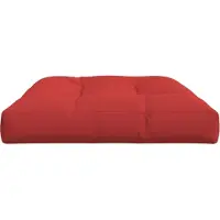 vidaXL Palletkussen 120x80x12 cm stof rood