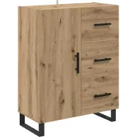 vidaXL Highboard 2 st Artisan Eiken 69,5 x 34 x 180 cm
