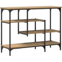 vidaXL Console Tafel artisanaal eikenkleurig 100 x 35 x 75 cm