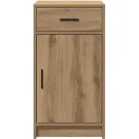 vidaXL Dressoir Artisan Eiken 40 x 40,5 x 75 cm Bewerkt hout
