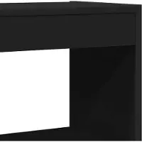 vidaXL Boekenkast 6-laags 100 x 30 x 198 cm Bewerkt hout Zwart