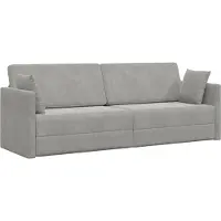 vidaXL Vloerslaapbank Lichtgrijs 213 x 70 x 77 cm Fluweel