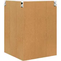 vidaXL Wandhoekkast PORTO Artisan Eiken 57 x 57 x 80 cm Bewerkt hout