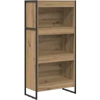 vidaXL Boekenkast 60 x 30 x 121 cm Bewerkt hout Ambachtelijk Eiken
