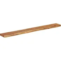 vidaXL Wandschap rechthoekig natuurlijke rand 160x20x3,8 cm acaciahout