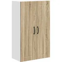 vidaXL Wandkast LUCCA Sonoma Eiken 60 x 31 x 100 cm Bewerkt hout