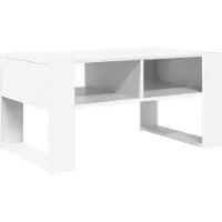 vidaXL Salontafel Wit 92 x 53 x 45 cm Bewerkt hout