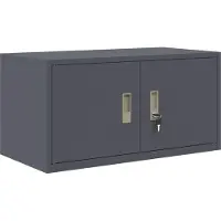vidaXL Opbergkast Antraciet 80 x 40 x 40 cm Staal