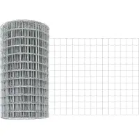 vidaXL Euro-hek met palen 25 x 0,6 m Gegalvaniseerd staal Mesh