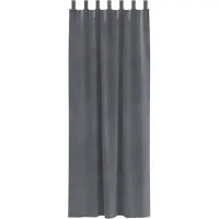 vidaXL Gordijnen 2 st Lichtgrijs 140 x 225 cm fluweel