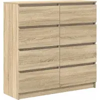 vidaXL Dressoir 100x35x99 cm bewerkt hout sonoma eikenkleurig