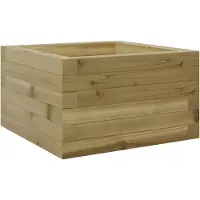 vidaXL Plantenbak 40x40x23 cm geïmpregneerd grenenhout