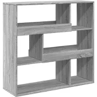 vidaXL Boekenkast / kamerscherm 100x33x94,5 cm grijs sonoma eiken