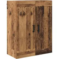 vidaXL Highboard 2 st Oud Hout 69,5 x 34 x 180 cm Bewerkt hout