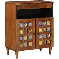 vidaXL Dressoir Walnotenhout 60 x 33 x 75 cm Massief Mango Hout
