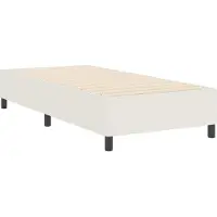 vidaXL Platformbedframe Crème 100 x 200 cm Corduroy stof