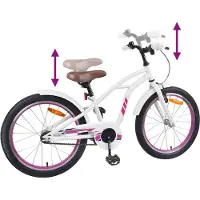 vidaXL Kinderfiets 20 Inch voor 6-11 jaar oud Wit