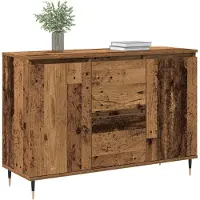 vidaXL Dressoir Oudhout 101,5 x 35 x 70 cm Bewerkt hout