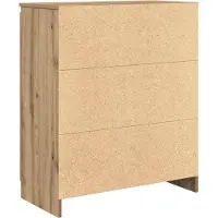 vidaXL Dressoir lades 71x35x84 cm spaanplaat artisanaal eikenkleurig