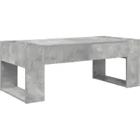 vidaXL Salontafel Beton Grijs 110 x 50 x 41 cm Bewerkt hout