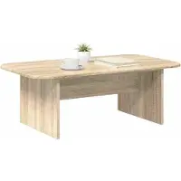 vidaXL Salontafel Sonoma Eik 93 x 53 x 33 cm Bewerkt hout
