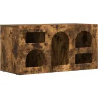 vidaXL TV Kast ELST 80 x 35 x 40 cm Rook Eiken Bewerkt hout