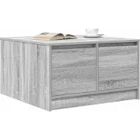 vidaXL Salontafel met lades 70,5x70x40 cm grijs Sonoma