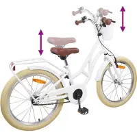 vidaXL Kinderfiets 24 Inch voor 8-12 jaar oud Wit
