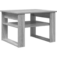 vidaXL Salontafel Grijs Sonoma 64 x 54 x 44 cm Bewerkt hout