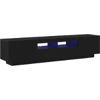 vidaXL Tv-meubelset 2 st Zwart Bewerkt hout